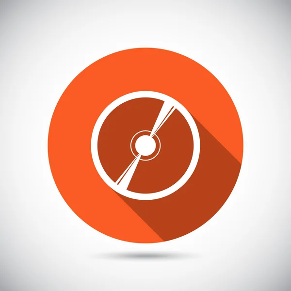 Icono de CD o DVD — Vector de stock