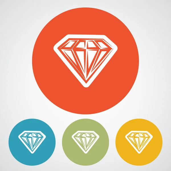 Ikona diamentów — Wektor stockowy