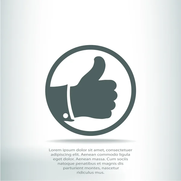 Thumb up icon — Stock Vector