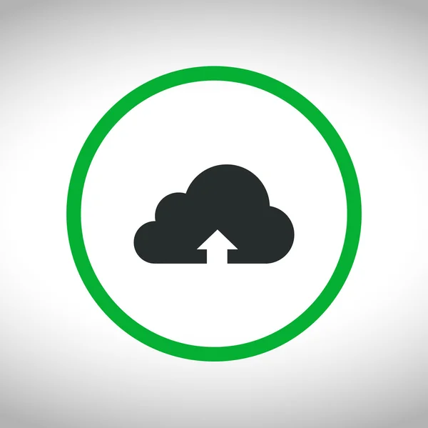 Uploadpictogram in wolk — Stockvector