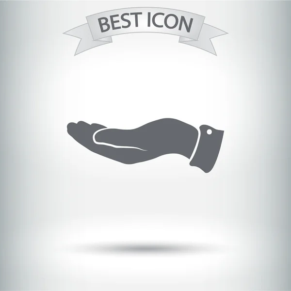 Hand pictogram ontwerp — Stockvector