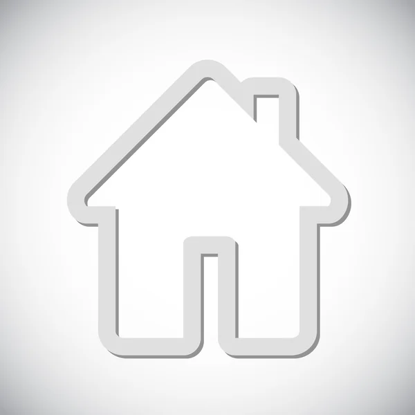 Flat House icon. — Stock Vector