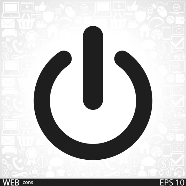 Power-Icon-Design — Stockvektor