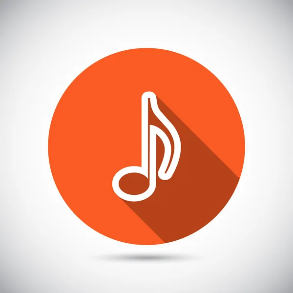 Muzyka ikona designu — Wektor stockowy