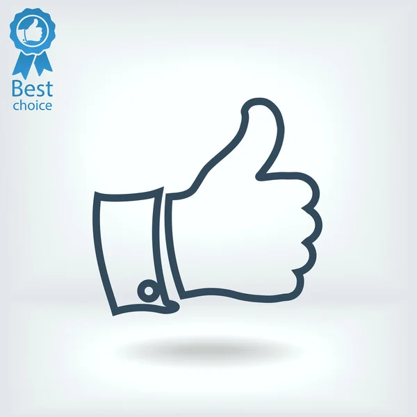 Thumb up icon — Stock Vector