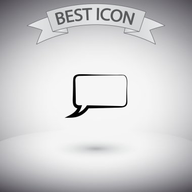 komik konuşma balonu simgesinin