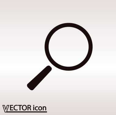 Arama simgesi. Düz tasarım