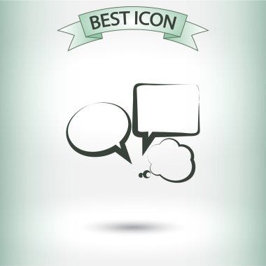 konuşma balonları simgesi