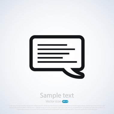 komik konuşma balonu simgesinin