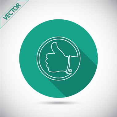 Simge gibi. Düz tasarım stili