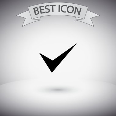 simge onaylayın. düz tasarım stil