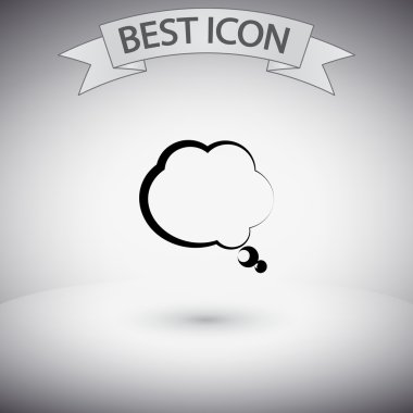 komik konuşma balonu simgesinin