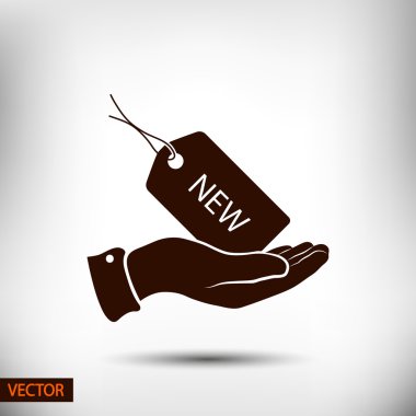 Etiketi simgesi tasarım