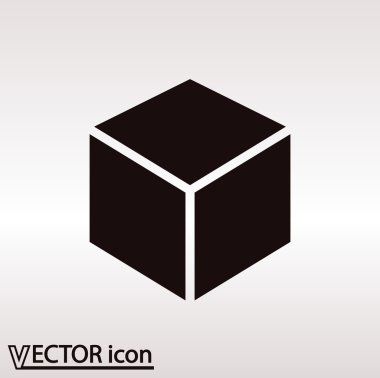 Küp logo tasarım simgesi