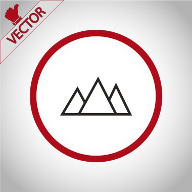 dağlar simgesi tasarım