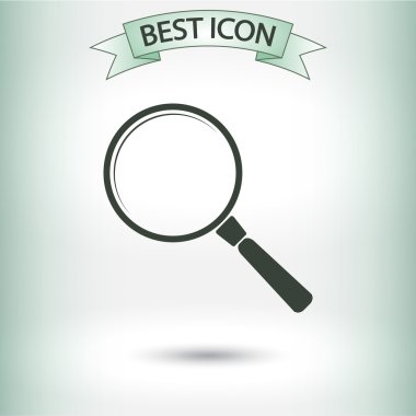 Arama simgesi. Düz tasarım