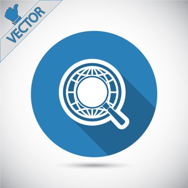 büyüteç simgesini toprakla