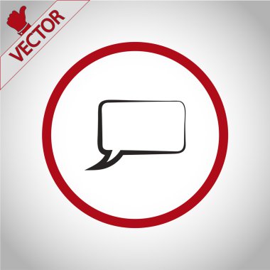 komik konuşma balonu simgesinin