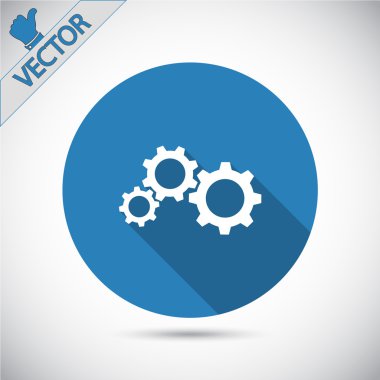 dişli simgesini illüstrasyon.