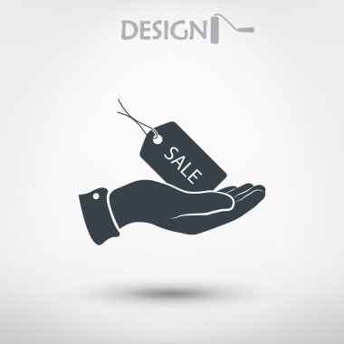 Satılık etiketi simgesi