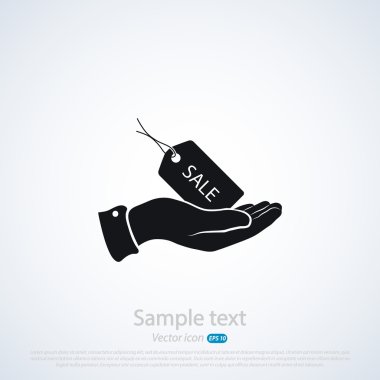 Satılık etiketi simgesi