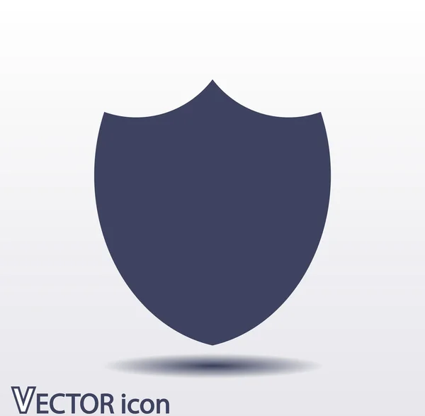 Shield icon. Flat design style — Stock Vector
