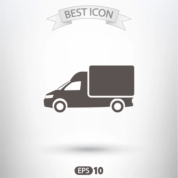 Truck flat icon — Stock Vector