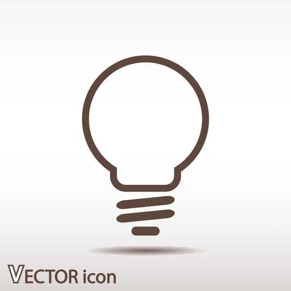 Icono de bombilla — Vector de stock