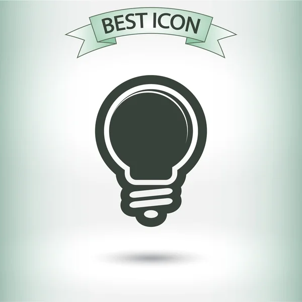 Light bulb icon — Stock Vector