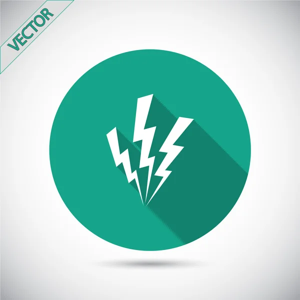 Lightning icon design — Stock Vector