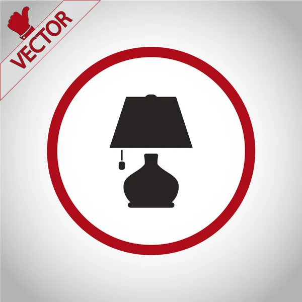 Lampa ikony designu — Stockový vektor