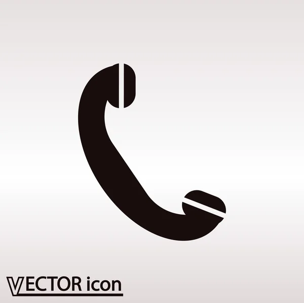 Téléphone, icône plate — Image vectorielle