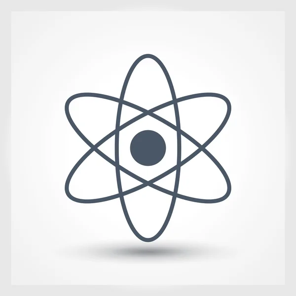 Atom icon. flat design — Stock Vector