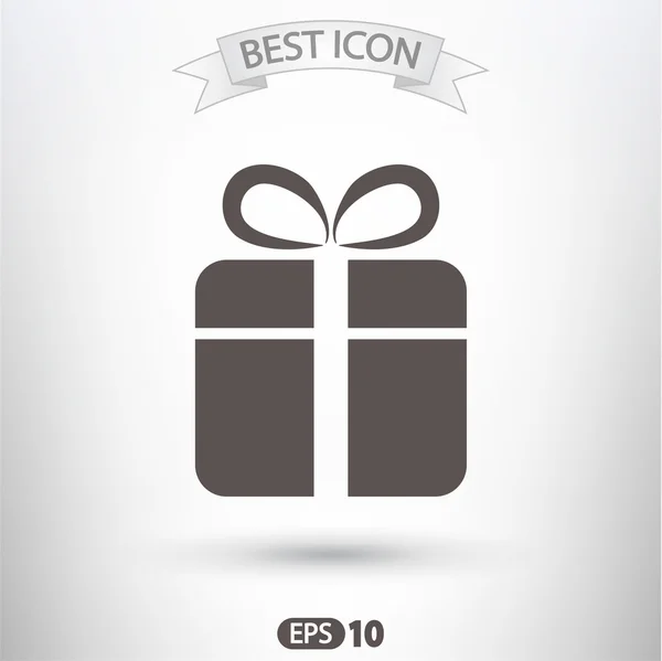 Icono de caja de regalo — Vector de stock