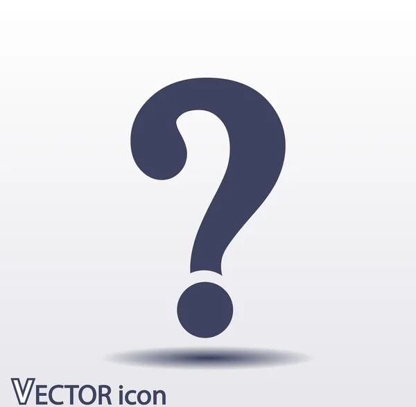 Pictogram vraagteken — Stockvector