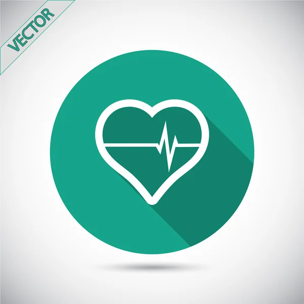 Srdce ikony designu — Stockový vektor