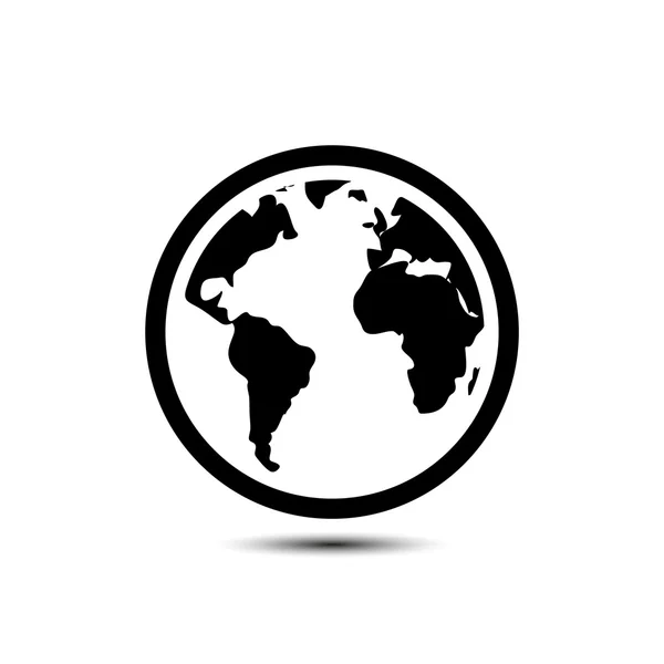 Дизайн Globe Icon Flat — стоковый вектор