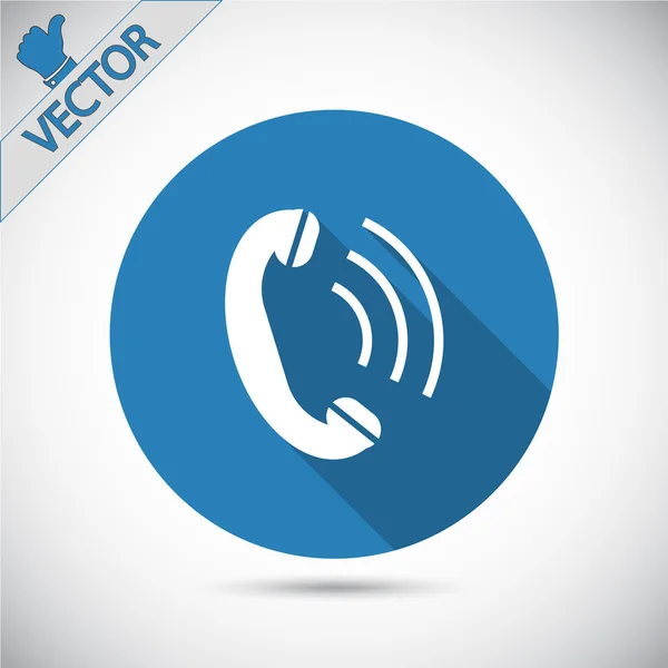 Telefoonnummer Flat Icon — Stockvector