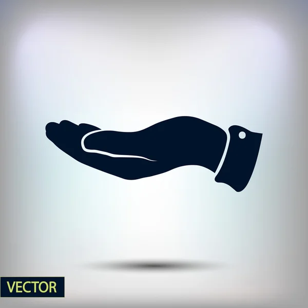 Hand pictogram ontwerp — Stockvector