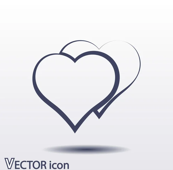 Hart pictogram — Stockvector