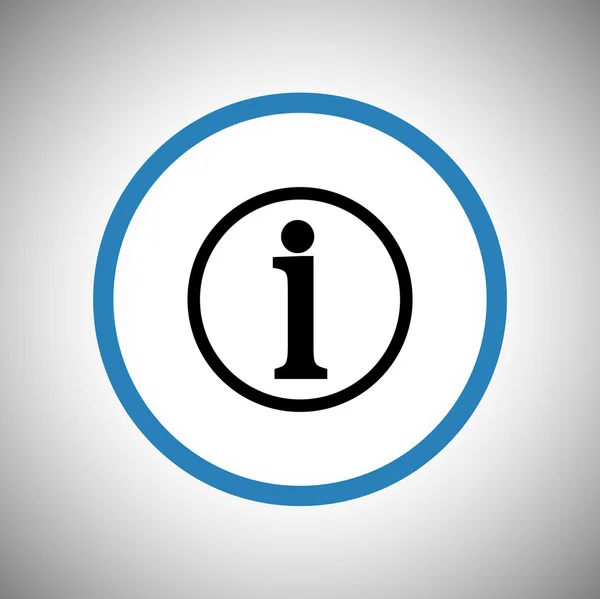 Signo de información icono — Vector de stock