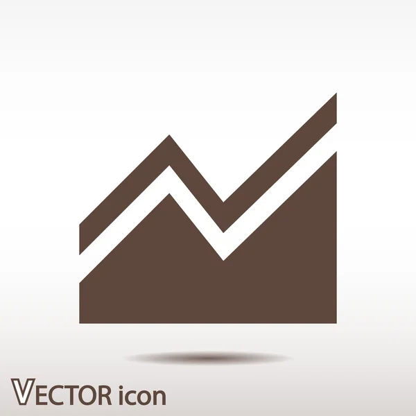 Infografía, icono del gráfico — Vector de stock