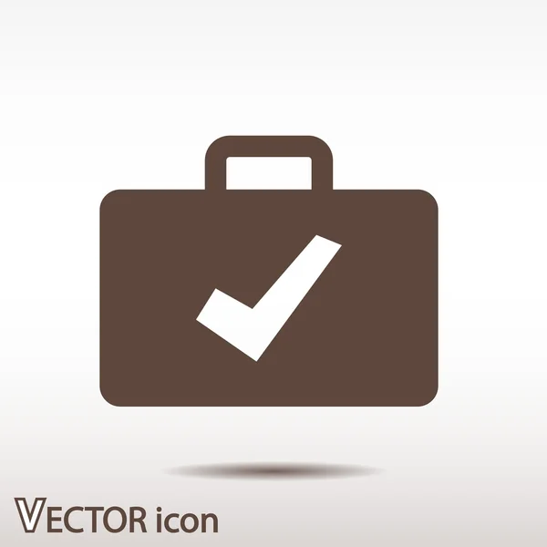 Design icona valigetta — Vettoriale Stock