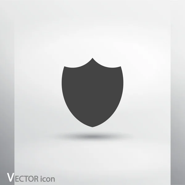 Shield icon. Flat design style — Stock Vector