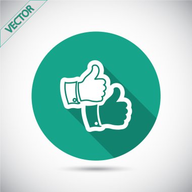 Simge gibi. Düz tasarım stili