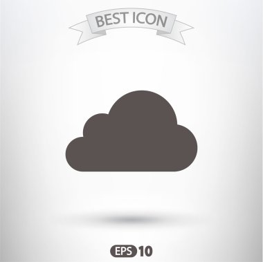 Bulut simge düz tasarım stil