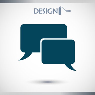 konuşma balonları simgesi gülümse