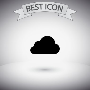 Bulut simge düz tasarım stil