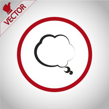 komik konuşma balonu simgesinin