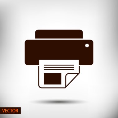 Yazıcı simgesi tasarım